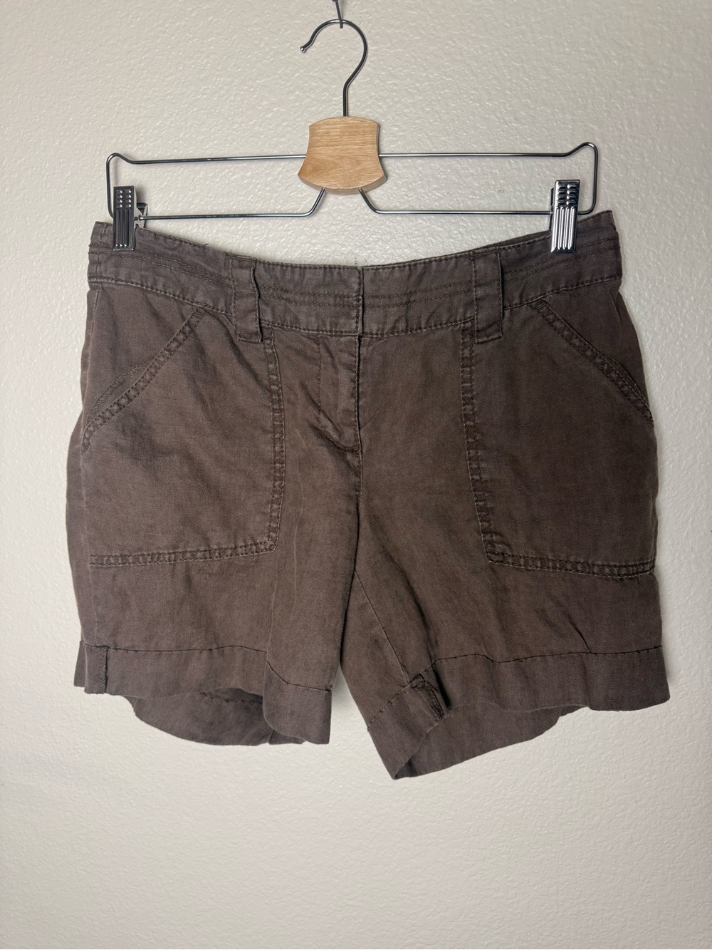 Old Navy 100% LinenBrown Women's Shorts